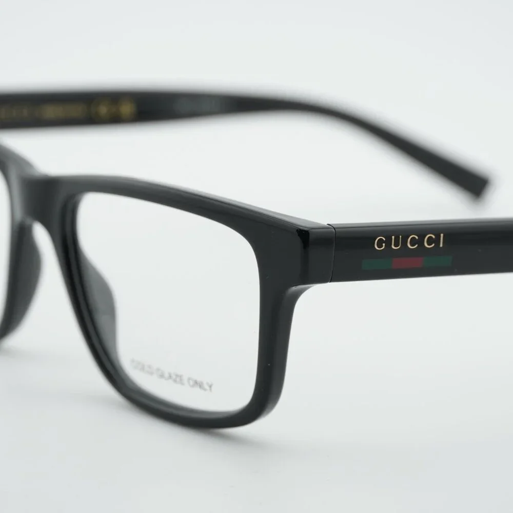Gucci GG1987O 001 Eyeglasses Black 54mm Square Frame